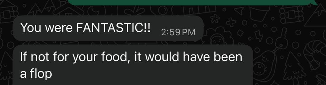 Client testimonial for FoodCatering by Unik