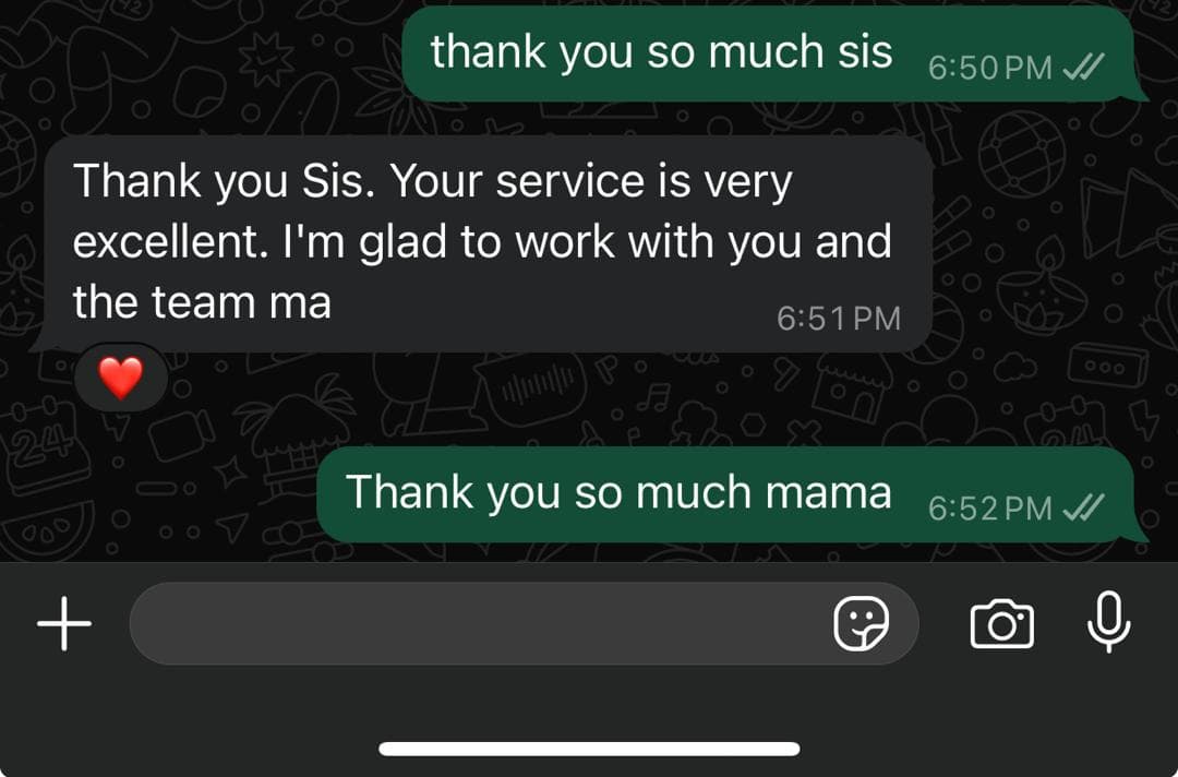 Client testimonial for FoodCatering by Unik